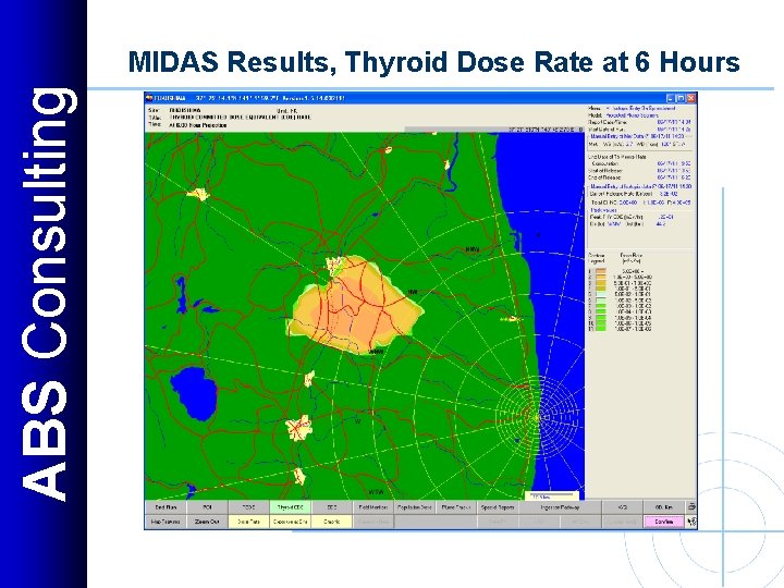 ABS Consulting MIDAS Results, Thyroid Dose Rate at 6 Hours 