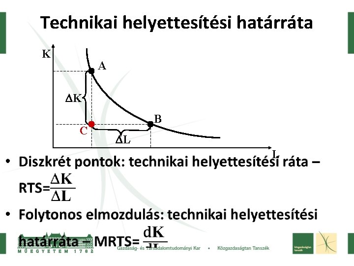 Technikai helyettesítési határráta K A K C • B L L 