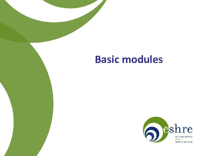 Basic modules 