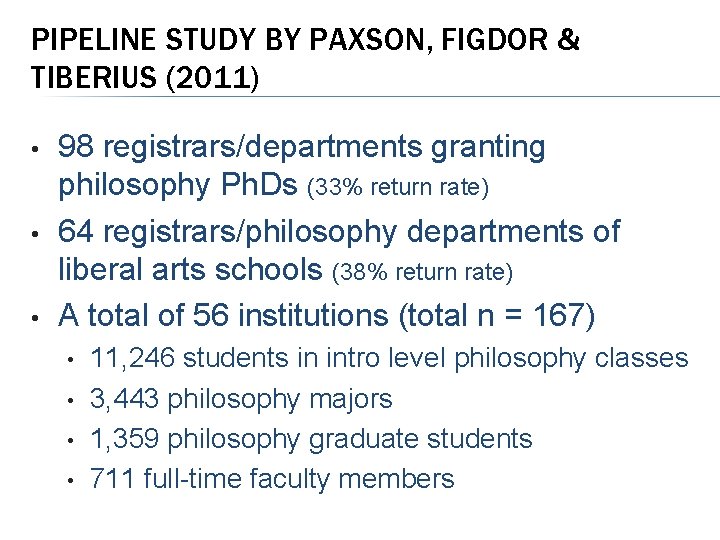 PIPELINE STUDY BY PAXSON, FIGDOR & TIBERIUS (2011) • • • 98 registrars/departments granting