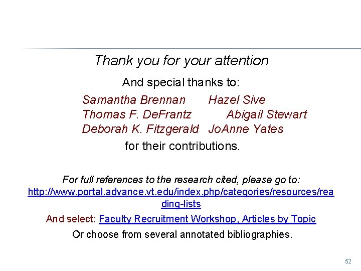 Thank you for your attention And special thanks to: Samantha Brennan Hazel Sive Thomas