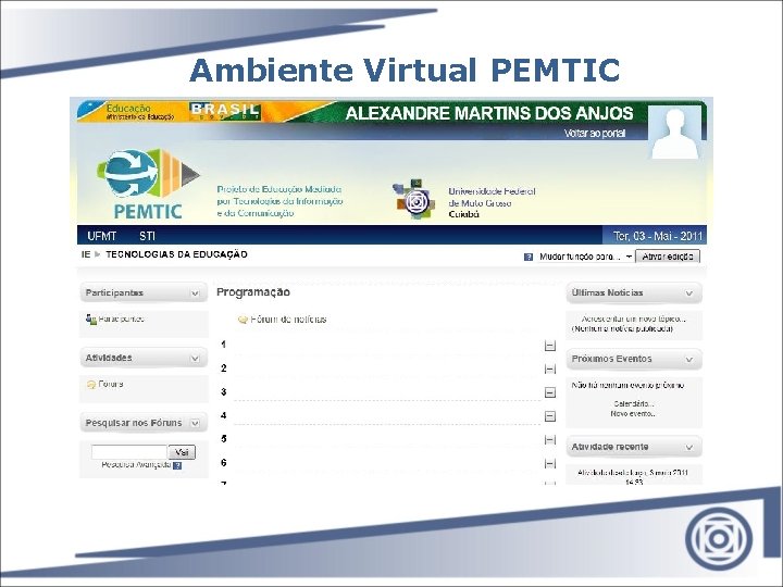Ambiente Virtual PEMTIC 