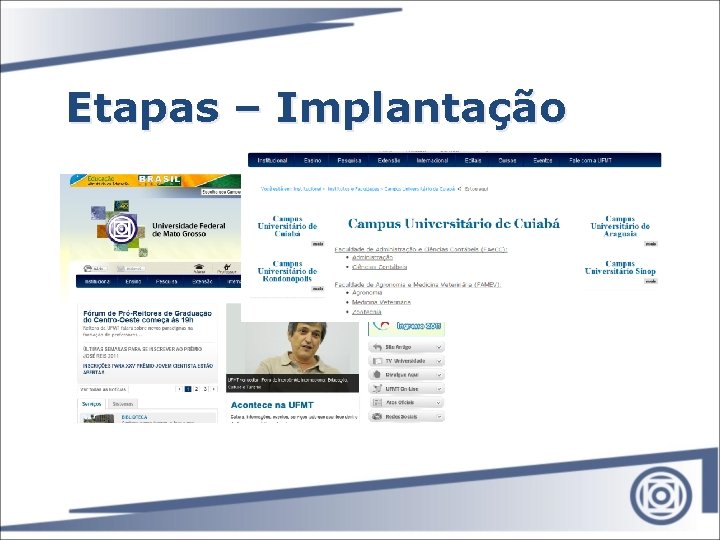 Etapas – Implantação 