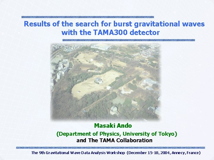 Results of the search for burst gravitational waves with the TAMA 300 detector Masaki