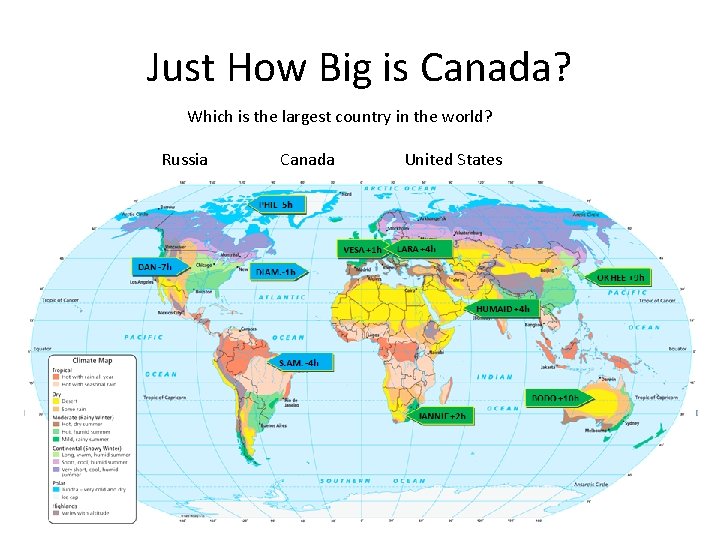 Just How Big is Canada? Which is the largest country in the world? Russia