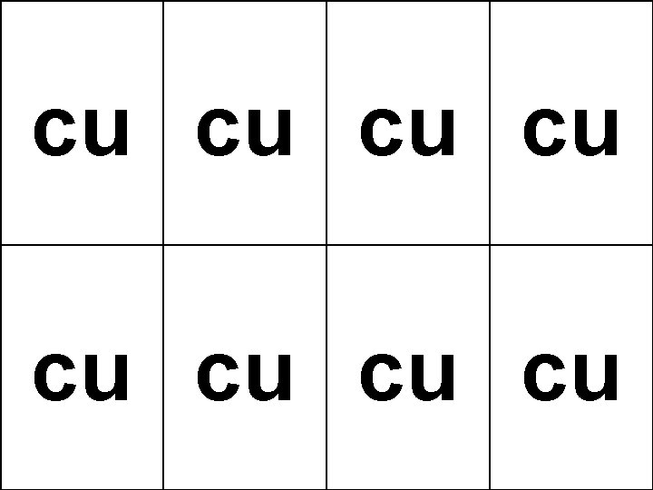 cu cu 