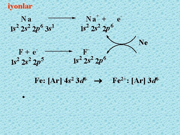 iyonlar Na 2 2 6 1 s s p s 1 2 2 3