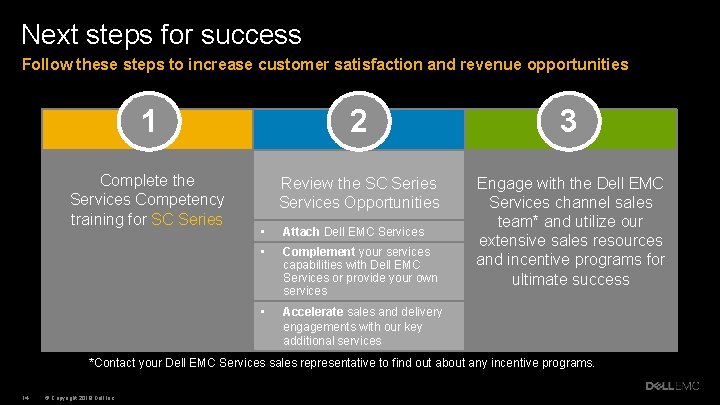 Next steps for success Follow these steps to increase customer satisfaction and revenue opportunities