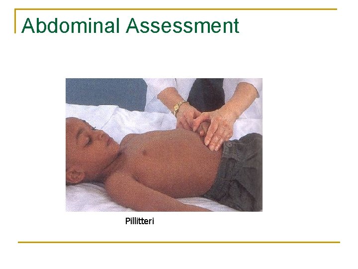 Abdominal Assessment Pillitteri 