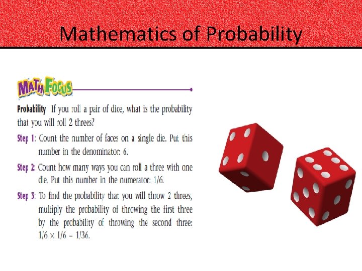 Mathematics of Probability 