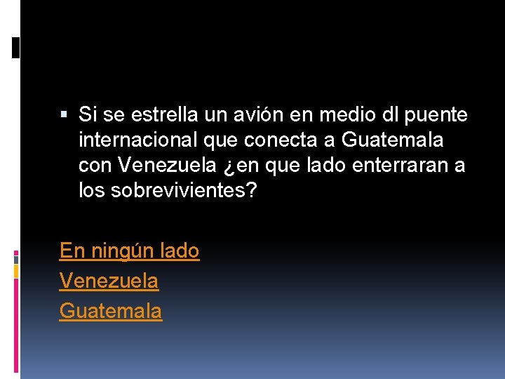Si se estrella un avión en medio dl puente internacional que conecta a Si se estrella un avión en medio dl puente internacional que conecta a