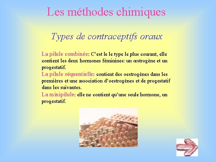 Les méthodes chimiques Types de contraceptifs oraux La pilule combinée: C’est le le type Les méthodes chimiques Types de contraceptifs oraux La pilule combinée: C’est le le type