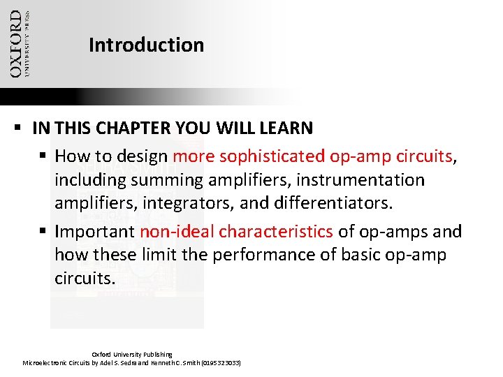 Introduction § IN THIS CHAPTER YOU WILL LEARN § How to design more sophisticated