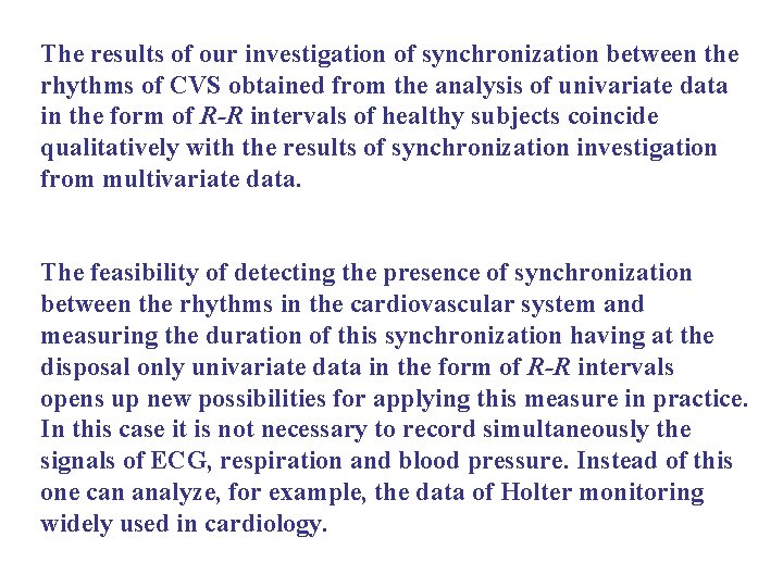 detecting synchronization between the
