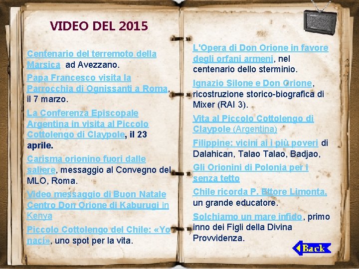 VIDEO DEL 2015 Centenario del terremoto della Marsica ad Avezzano. Papa Francesco visita la
