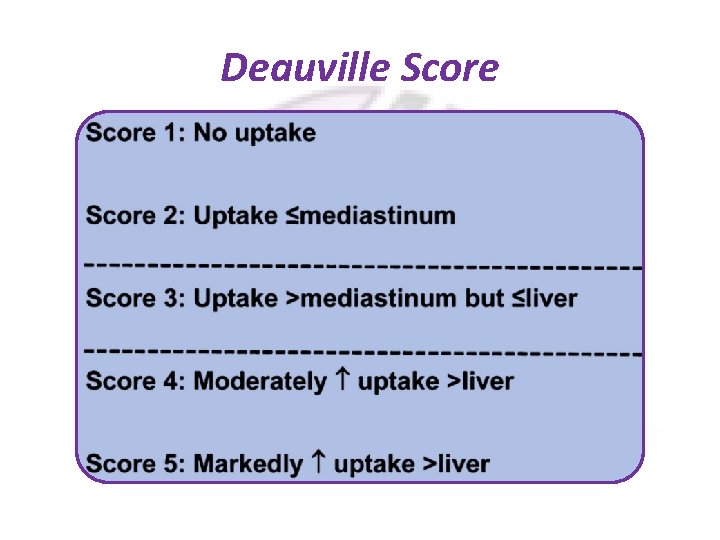 Deauville Score 