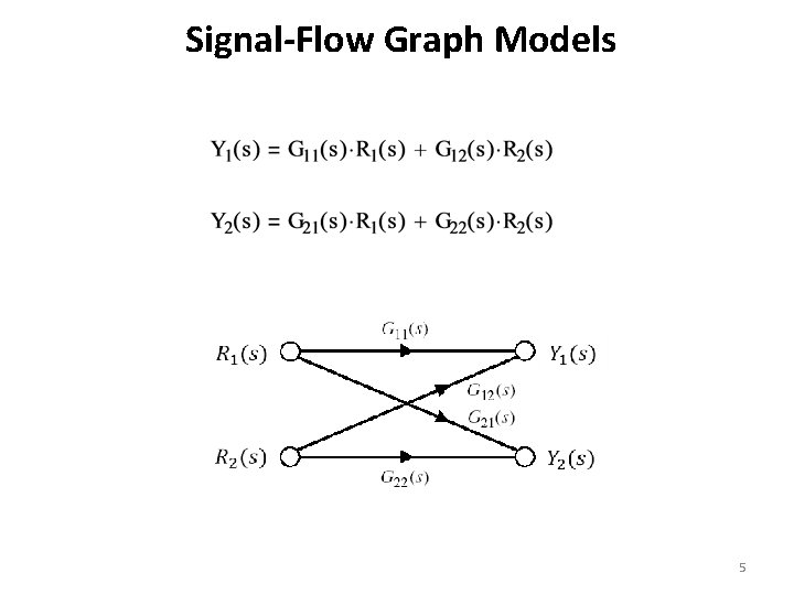 Signal-Flow Graph Models 5 