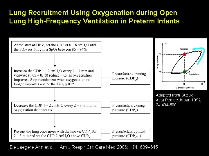 Lung Recruitment Using Oxygenation during Open Lung High-Frequency Ventilation in Preterm Infants Adapted from
