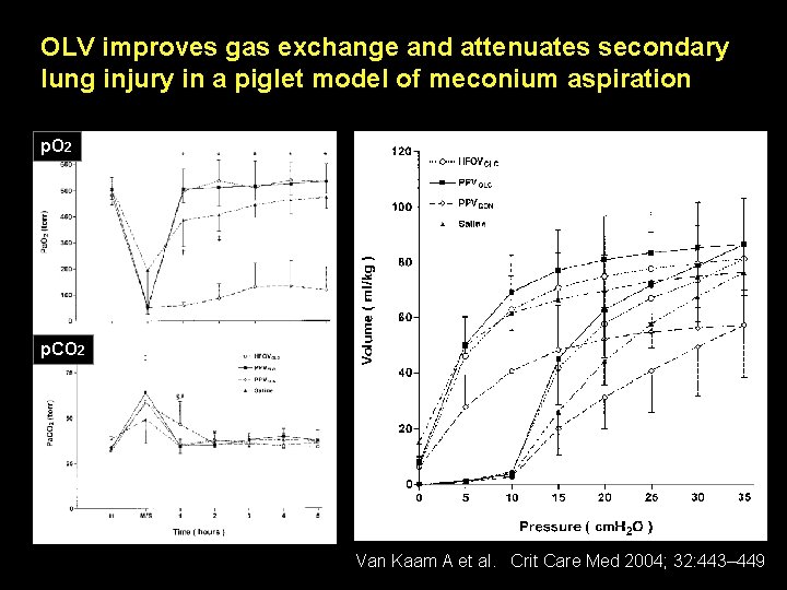 OLV improves gas exchange and attenuates secondary lung injury in a piglet model of