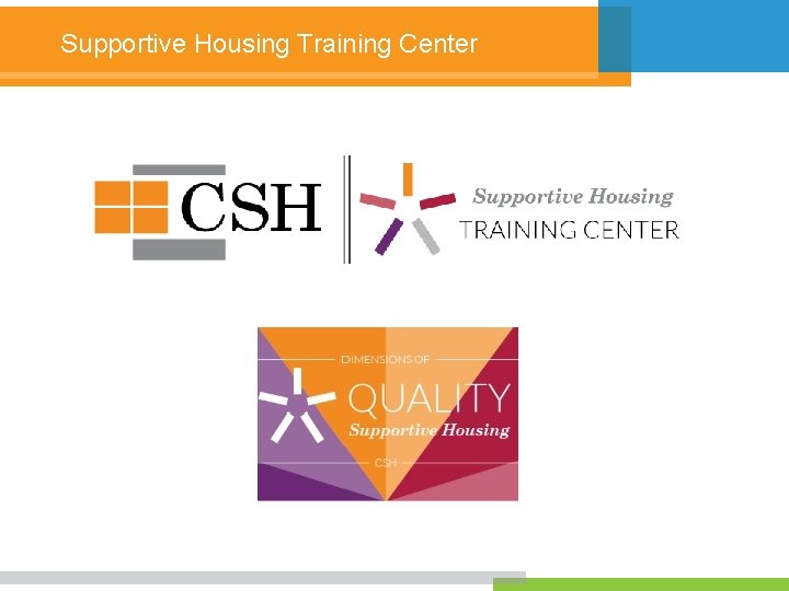 Supportive Housing Training Center 