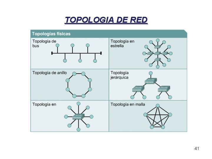 TOPOLOGIA DE RED 41 