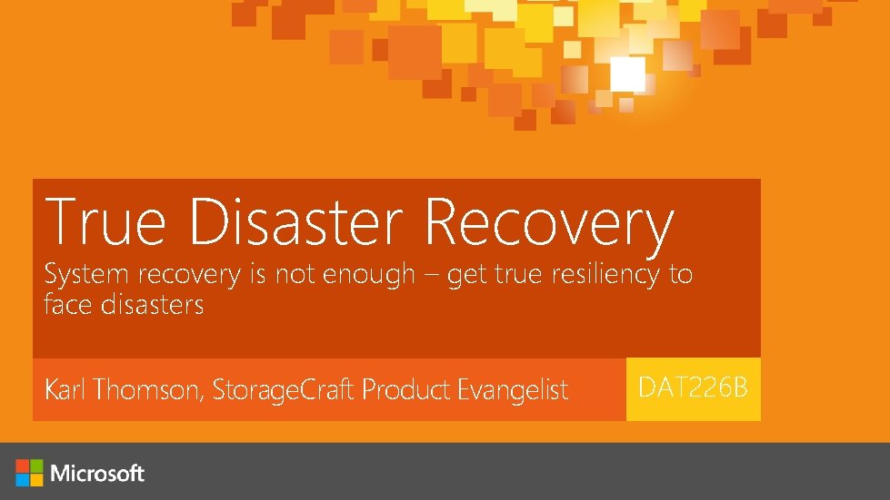 True Disaster Recovery System recovery is not enough – get true resiliency to face