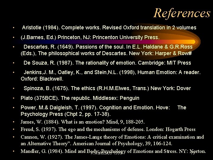 References • Aristotle (1984). Complete works. Revised Oxford translation in 2 volumes • (J.
