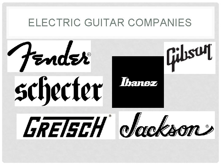 THE ELECTRIC GUITAR HISTORY Invented in 1931 the