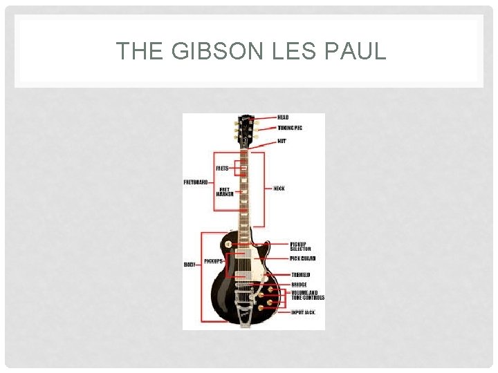 THE GIBSON LES PAUL 