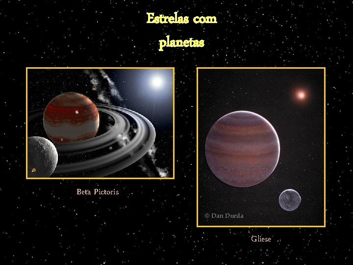 Estrelas com planetas Beta Pictoris Gliese 