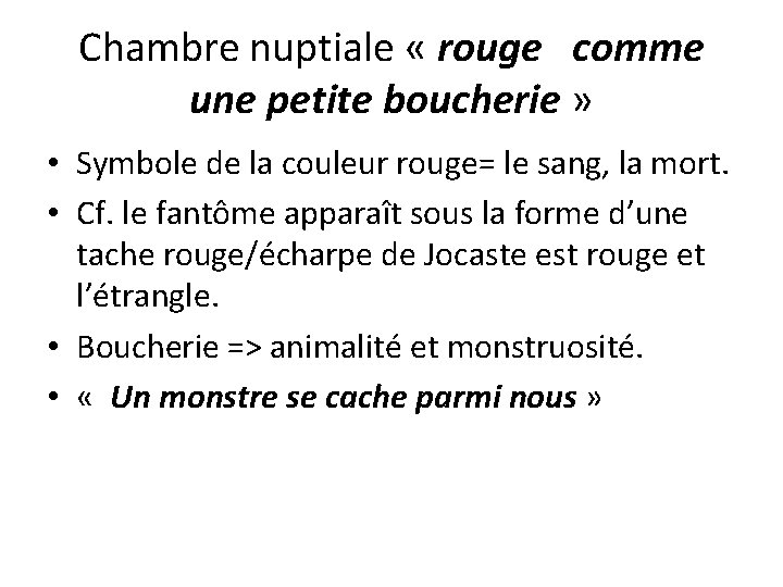 Chambre nuptiale « rouge comme une petite boucherie » • Symbole de la couleur Chambre nuptiale « rouge comme une petite boucherie » • Symbole de la couleur