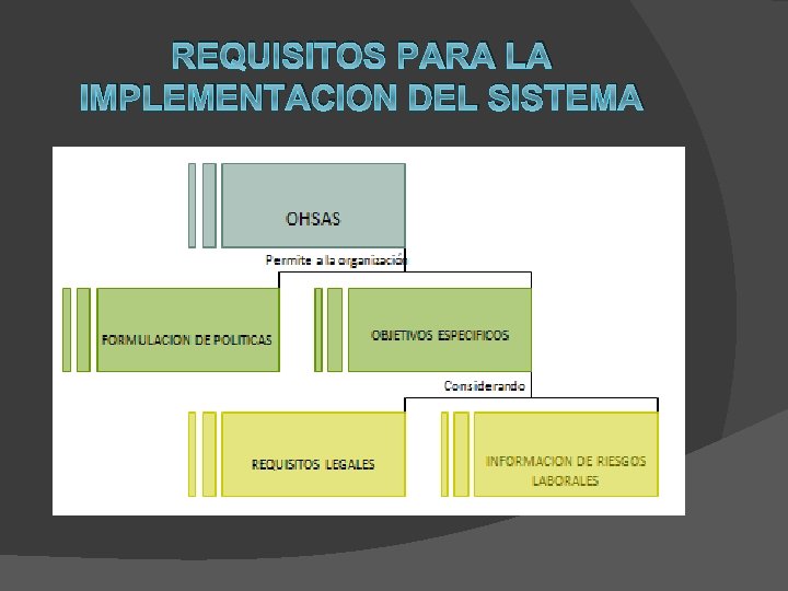 REQUISITOS PARA LA IMPLEMENTACION DEL SISTEMA 