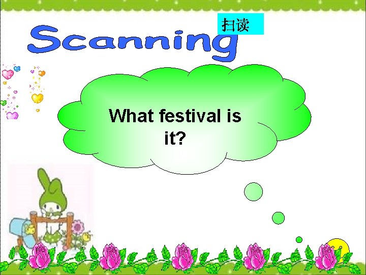 扫读 What festival is it? 