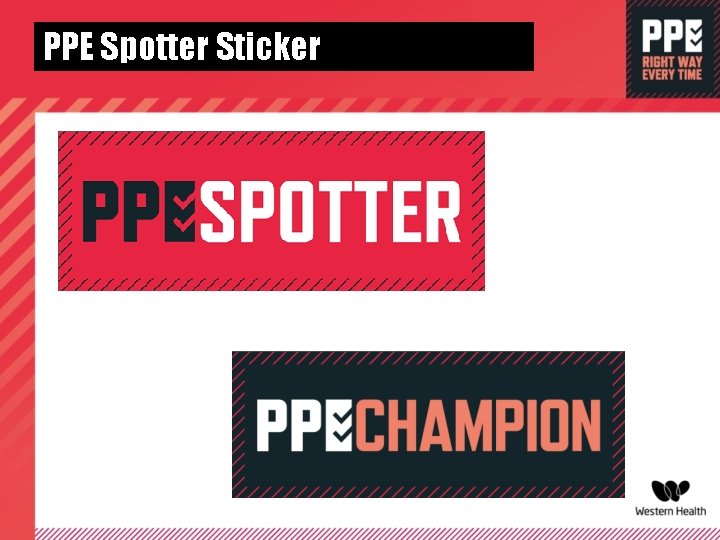 PPE Spotter Sticker 