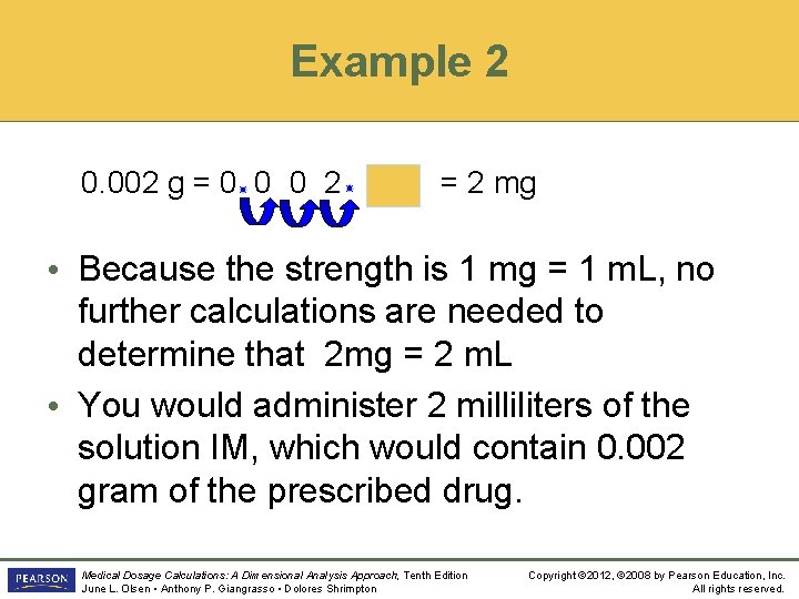 Example 2 0. 002 g = 0 0 0 2 mg = 2 mg