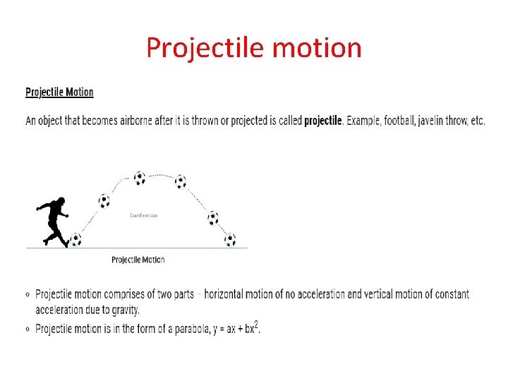 Projectile motion 