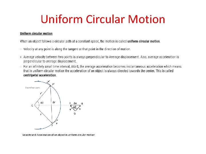 Uniform Circular Motion 