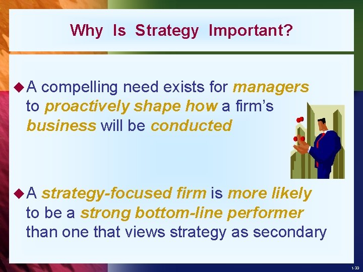 Why Is Strategy Important? u. A compelling need exists for managers to proactively shape
