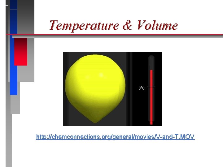 Temperature & Volume http: //chemconnections. org/general/movies/V-and-T. MOV 