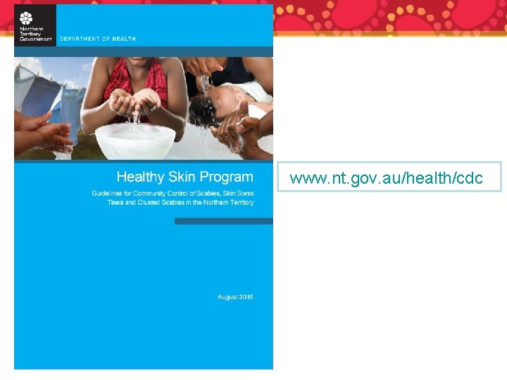 www. nt. gov. au/health/cdc 