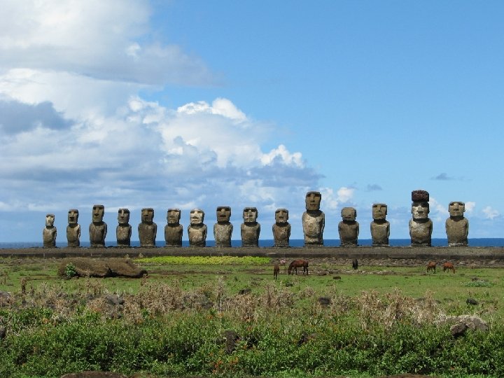 Moai ancestor figures Easter Island, Polynesia c. 1000 -1500 