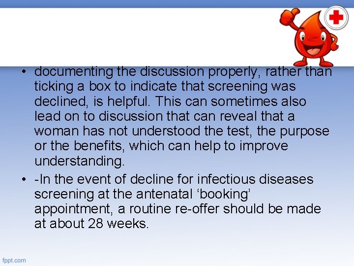  • documenting the discussion properly, rather than ticking a box to indicate that