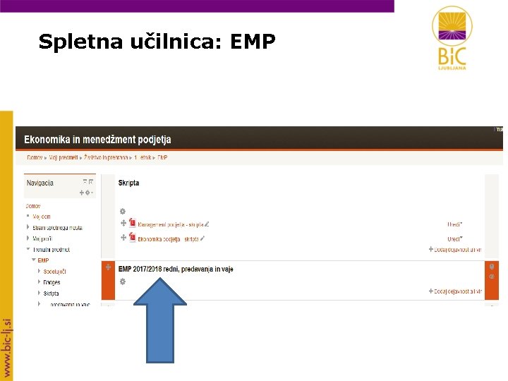 Spletna učilnica: EMP 