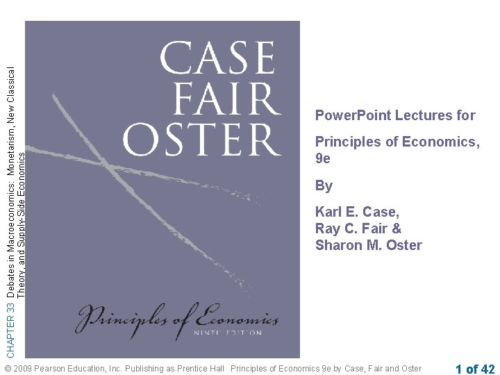 CHAPTER 33 Debates in Macroeconomics: Monetarism, New Classical Theory, and Supply-Side Economics Power. Point