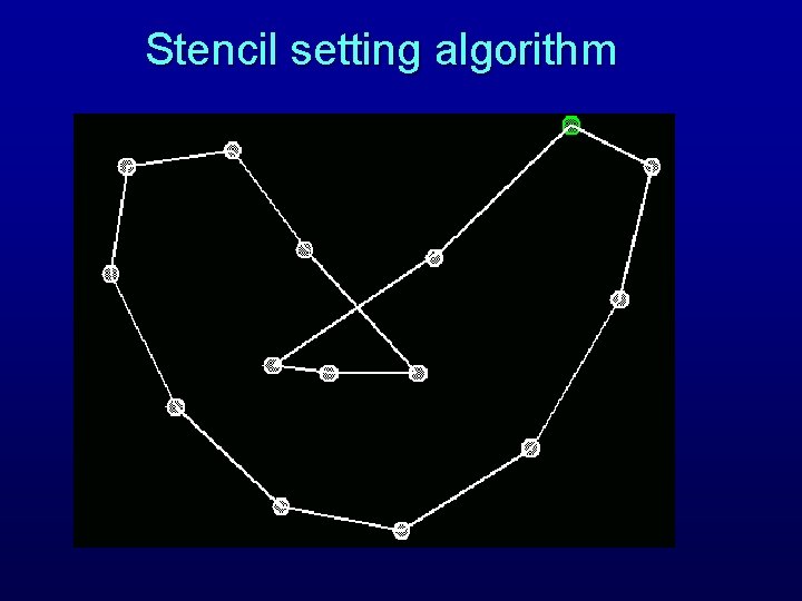 Stencil setting algorithm 