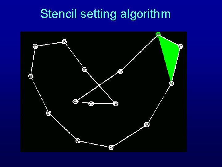 Stencil setting algorithm 