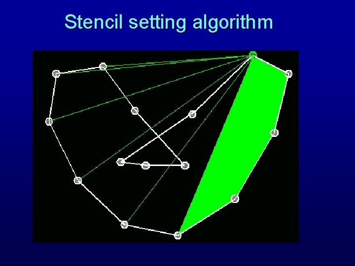 Stencil setting algorithm 