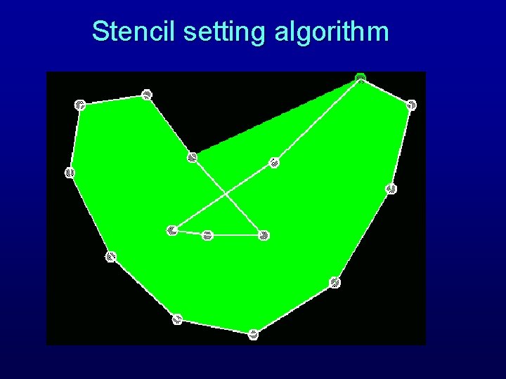 Stencil setting algorithm 