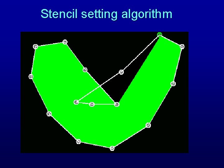 Stencil setting algorithm 