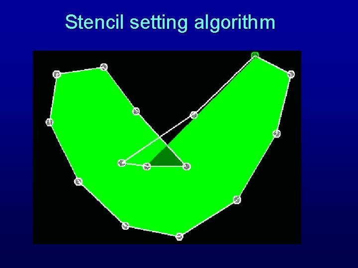 Stencil setting algorithm 